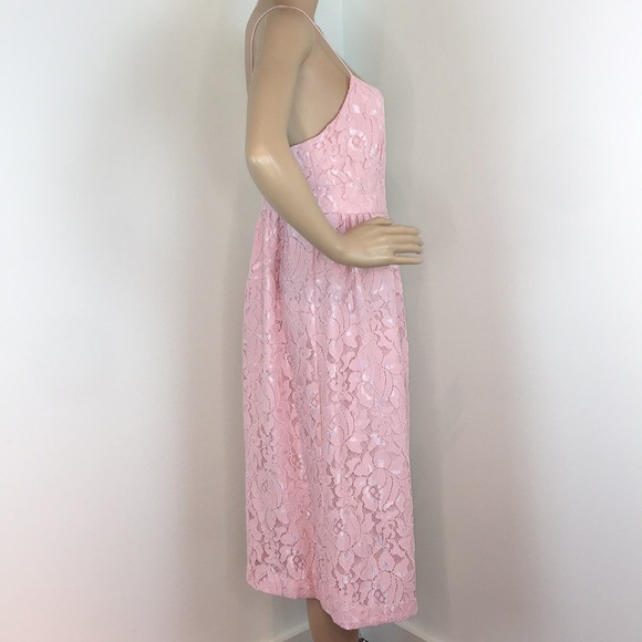 Veronica Beard Pink Lace Floral Dress - Picture 2 of 3